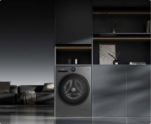 Dreame AI Inverter Washer L9 design compatto si inserisce perfettamente in un mobile da 700 mm