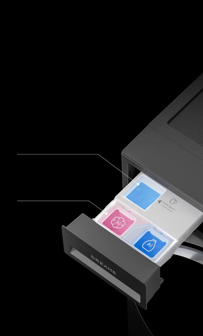 Dreame AI Inverter Washer L9 cassetto dosaggio intelligente con autopulizia e dosaggio preciso IA del detersivo