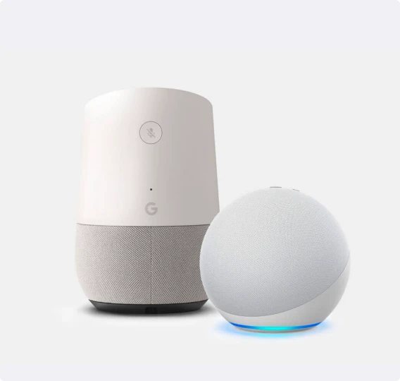 Robot aspirapolvere Dreame Matrix10 Pro compatibile con Alexa e Google Assistant, avvia, interrompe o pianifica la pulizia con comandi vocali.
