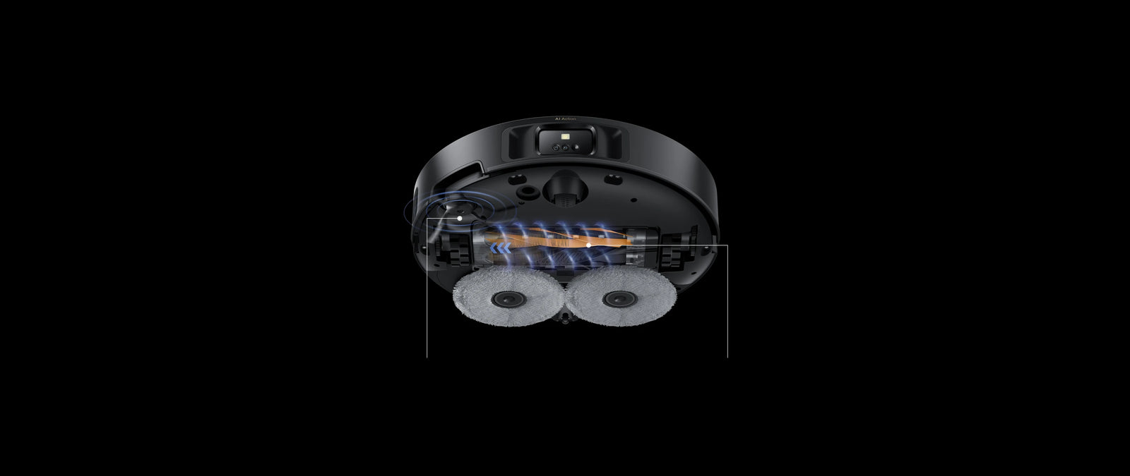 Robot aspirapolvere Dreame Matrix10 Pro, 0 % di grovigli sulla spazzola laterale e DuoBrush per una pulizia senza interruzioni.
