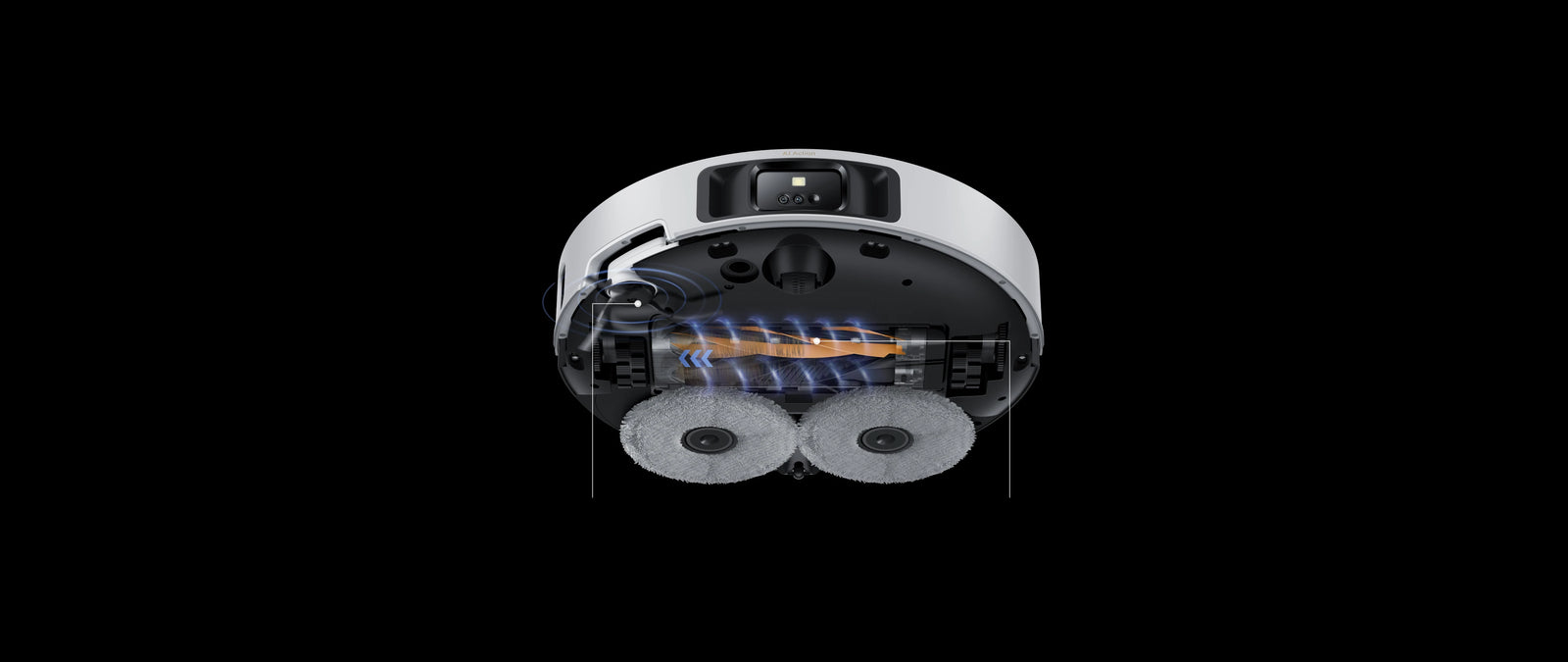 Robot aspirapolvere Dreame Matrix10 Pro, 0 % di grovigli sulla spazzola laterale e DuoBrush per una pulizia senza interruzioni.