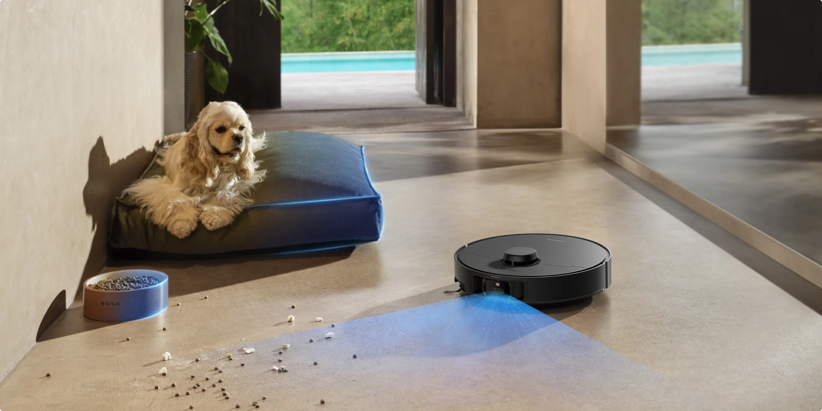 Robot aspirapolvere Dreame Matrix10 Pro con cura approfondita per animali, aspirazione potenziata vicino alle lettiere, meno acqua per ridurre gli allergeni.