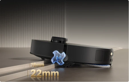 Sistema EasyLeap del robot aspirapolvere Dreame Matrix10 Pro Nero, supera ostacoli fino a 40 mm e gradini da 22 mm.