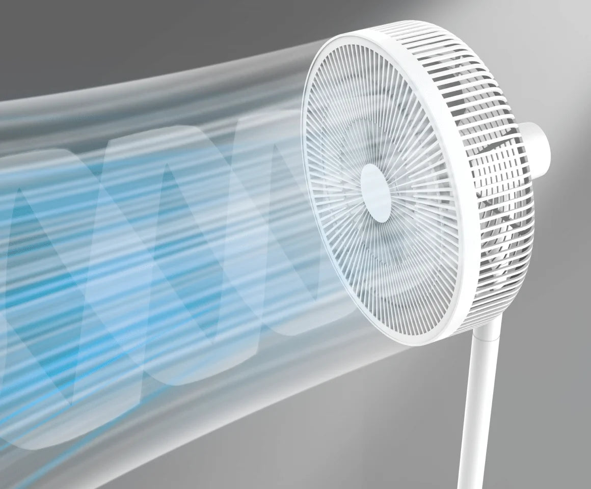 I ventilatori tradizionali producono raffiche dure e turbolente che causano fastidio, mentre il Dreame MF10 Ventilatore senza pale rinfresca in modo continuo e morbido.