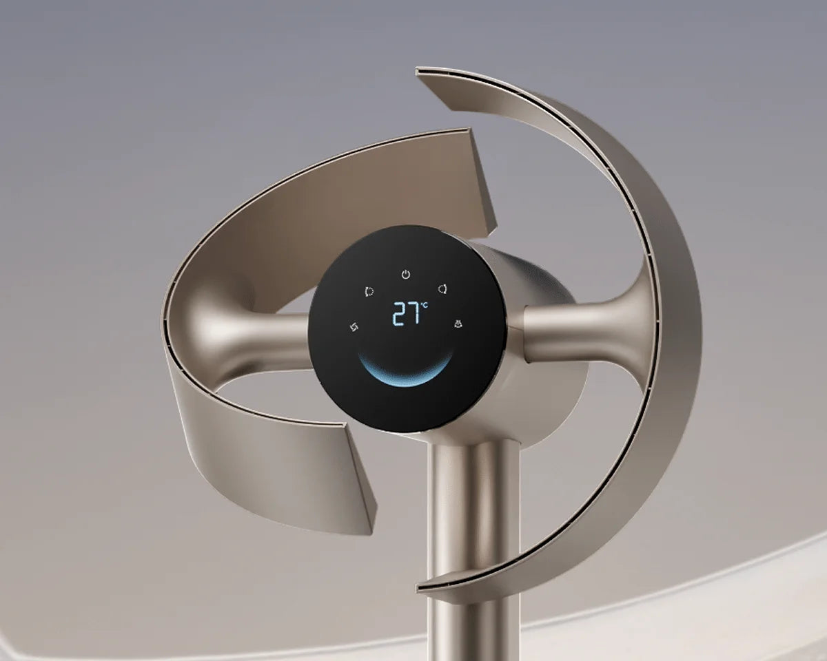 Il design senza pale del Dreame MF10 Ventilatore senza pale riduce notevolmente l'accumulo di polvere rendendo la pulizia quotidiana molto più semplice.