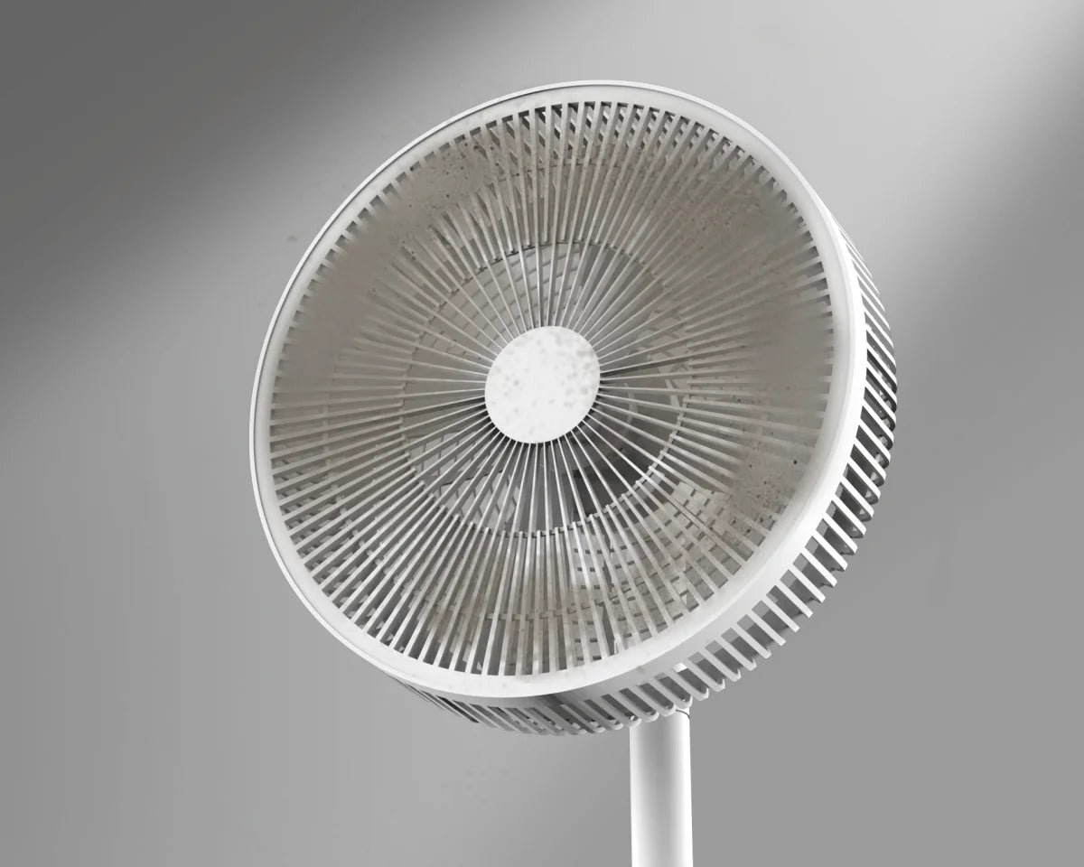 Il design senza pale del Dreame MF10 Ventilatore senza pale riduce notevolmente l'accumulo di polvere rendendo la pulizia quotidiana molto più semplice.