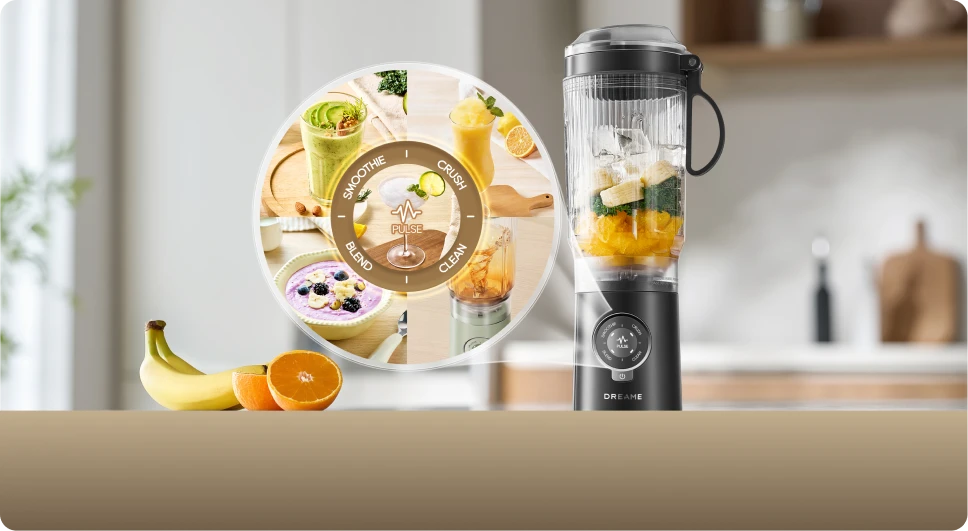 Dreame Portable Blender con 5 funzioni preimpostate per preparare bevande sane in modo semplice