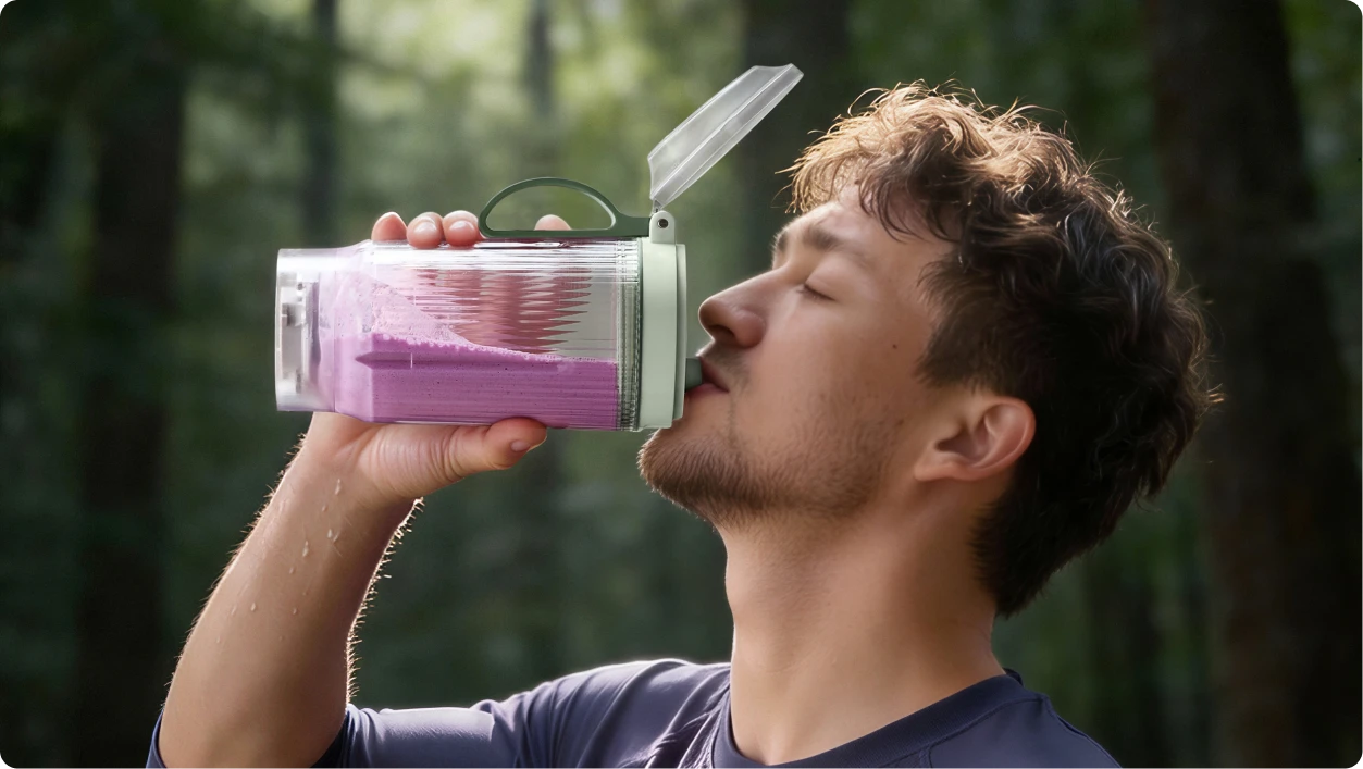 Coperchio a prova di perdite Dreame Portable Blender per bere direttamente senza fuoriuscite o travasi