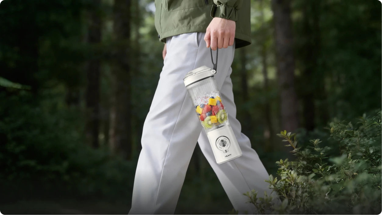 Dreame Portable Blender portatile con maniglia in silicone resistente per un facile trasporto all aperto