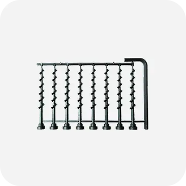 Viti × 8 e chiave esagonale × 1