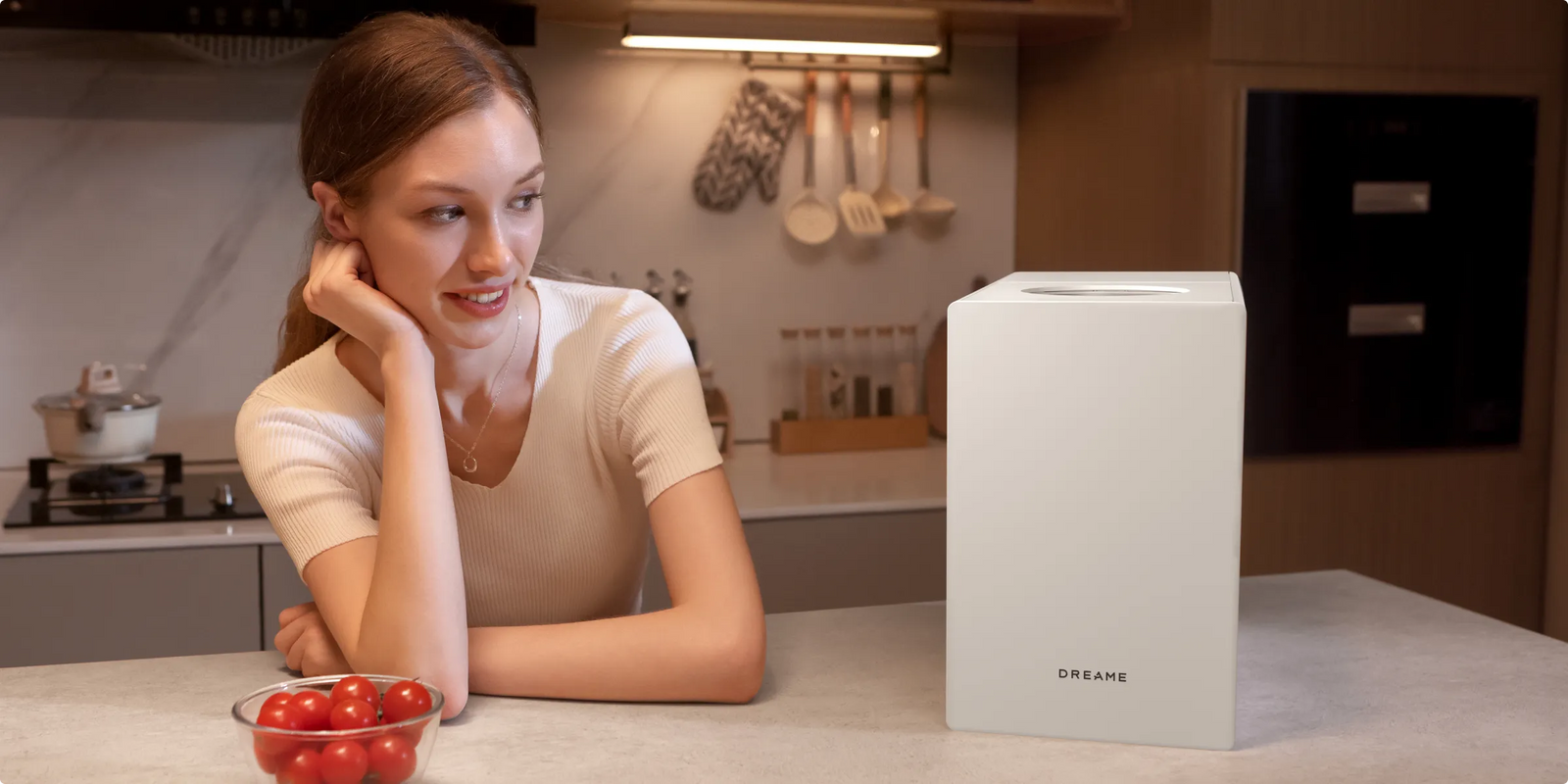 Il Dreame SF25 WiFi contiene fino a 2,5 L di rifiuti alimentari alla volta, gestendo facilmente gli avanzi di una famiglia di tre o quattro persone.