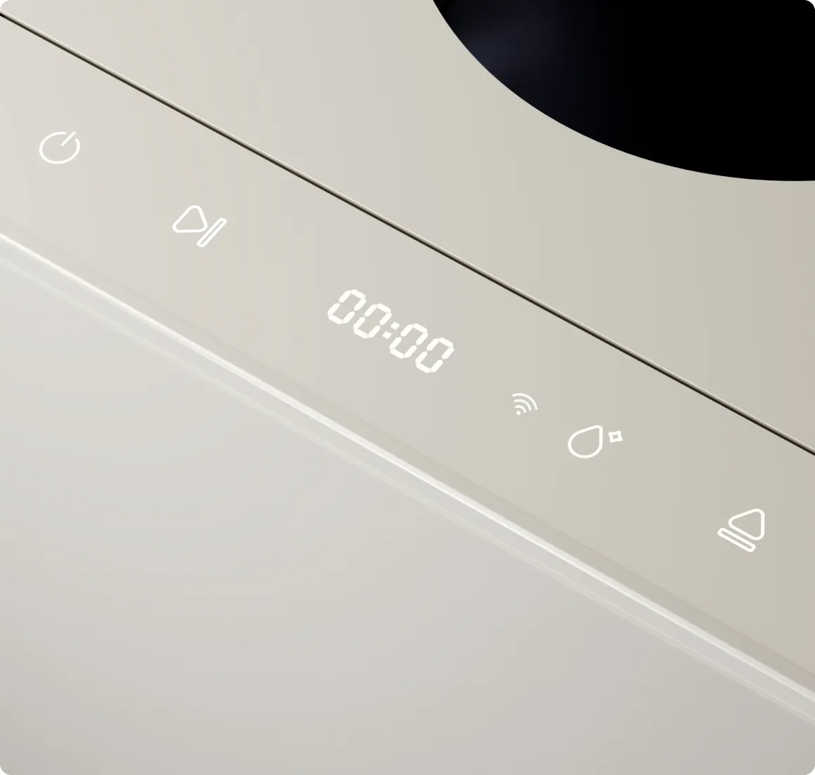 Il pannello LED del Dreame SF25 WiFi mostra in tempo reale il tempo di lavorazione rimanente così da seguire l'avanzamento a colpo d'occhio.