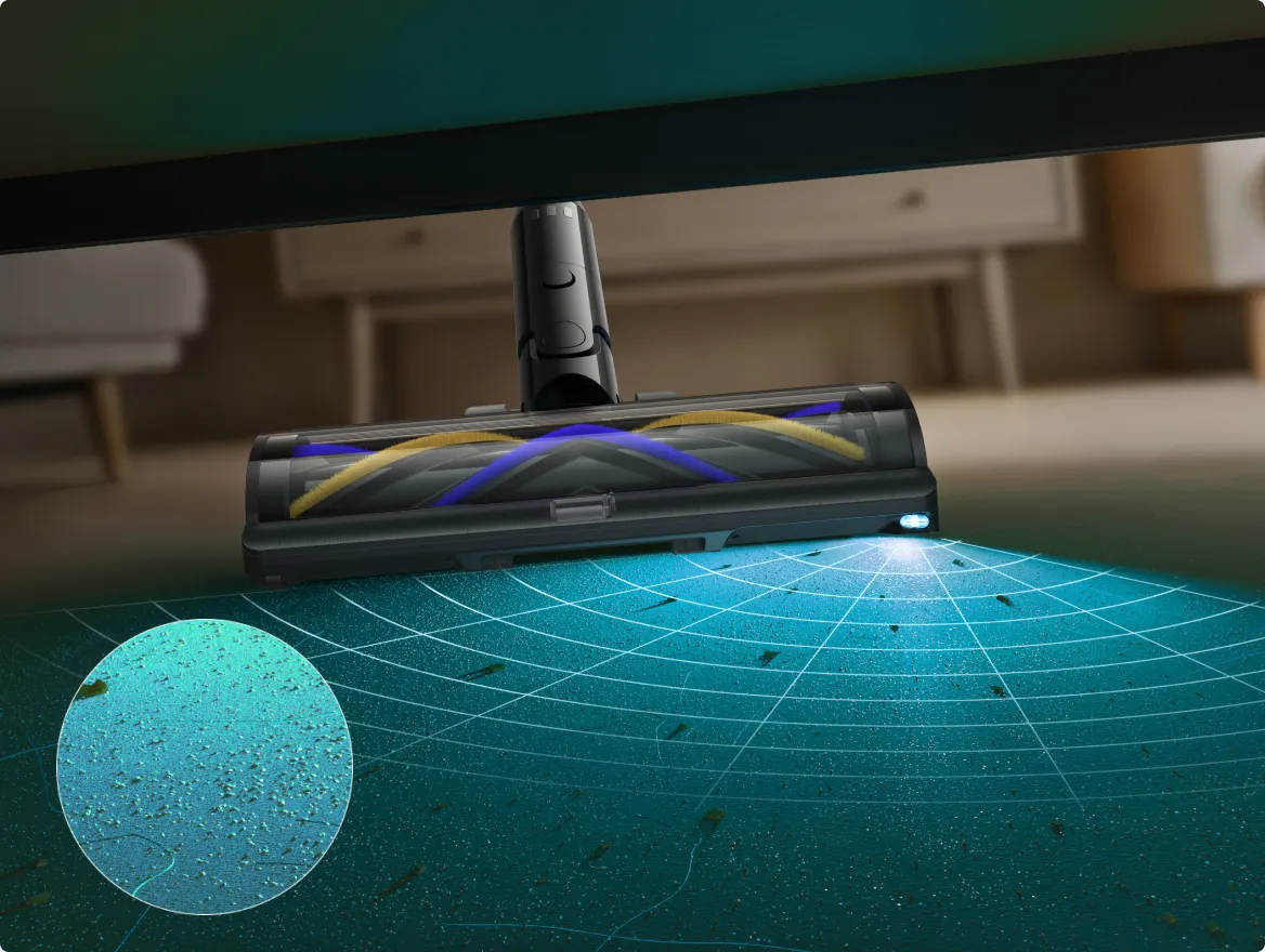 Dreame   Z30 Pro Aqua-A luce CelesTect per una visibilità della polvere 16 volte superiore