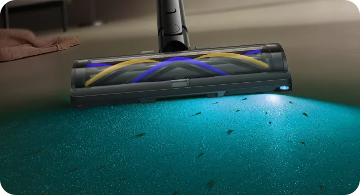 Dreame Z30 Pro Aqua-A aspirapolvere senza fili per la pulizia a umido con luce CelesTect 140 gradi per rendere visibile la polvere.