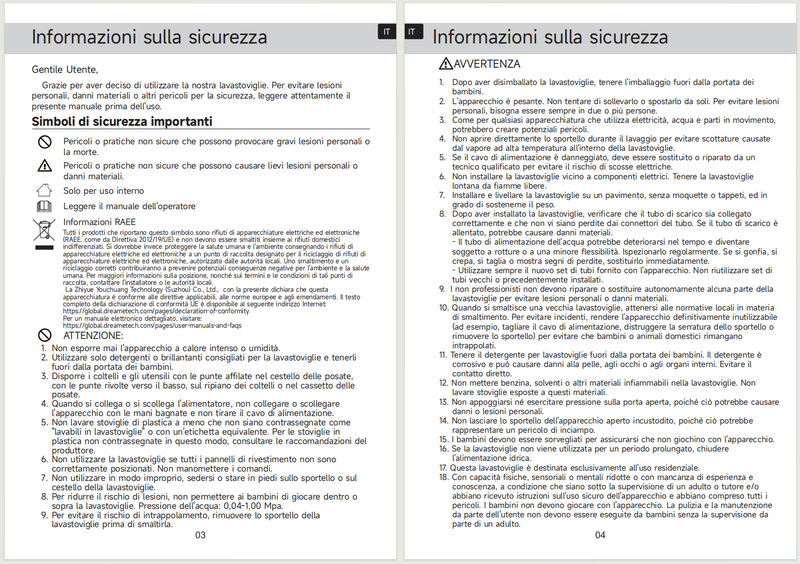 Avvertenze e informazioni sulla sicurezza