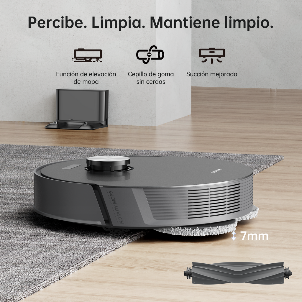 REVIVE YOUR FOR EICOBOT R20 robot aspirapolvere con spazzole laterali REVIVE YOUR FOR EICOBOT R20 robot aspirapolvere con spazzole laterali